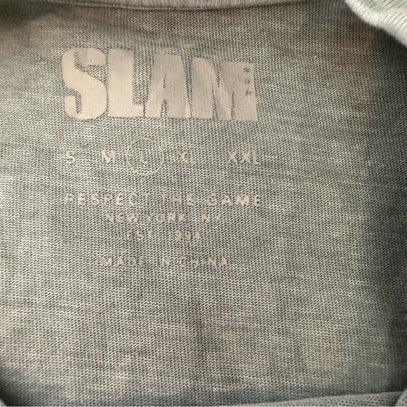 Slam embroidered green t-shirt - Picture 4 of 6